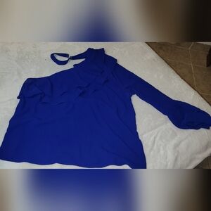 Women's Plus Size 2X Sexy ruffle  one shoulder blouse